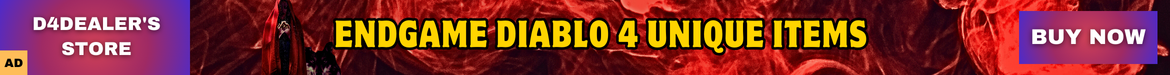 Special Diablo 4 Items offer from D4Dealer